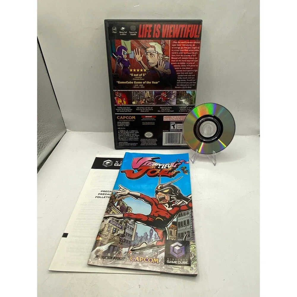 Viewtiful Joe Nintendo GameCube Complete CIB Player’s Choice Excellent condition